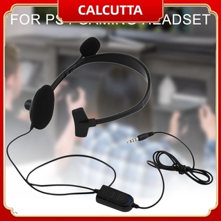 calcutta 3.5mm Single Ear Headset Wired Gaming Headphone with Cantilever Microphone for PS4