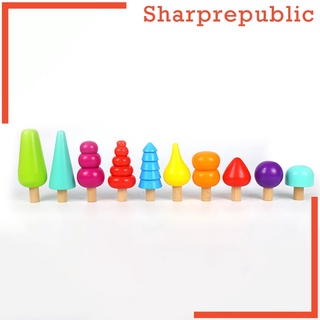 [SHARPREPUBLIC] Bloques De madera juguetes juego De bloques educativos Para niños juguetes educativos sensoriales