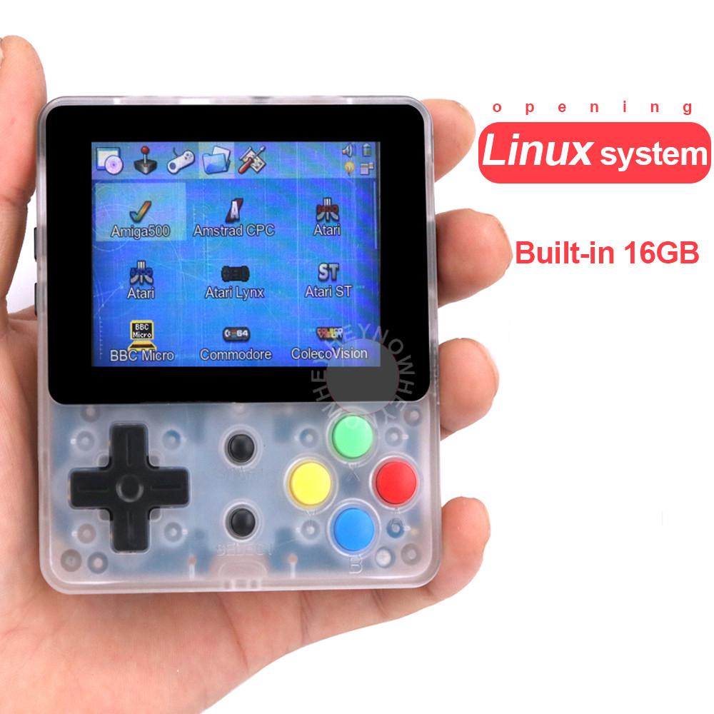 Retro portátil LDK Linux pantalla pulgadas 16GB consola de juegos nostálgica niños Mini reproductor de videojuegos