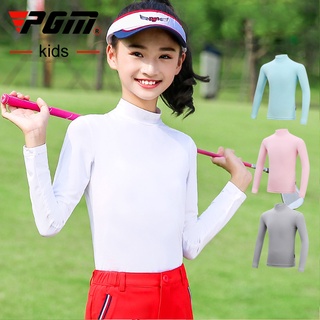 Pgm Golf protección solar ropa de fondo verano niñas Sun-protector ropa hielo seda transpirable 5Mlc