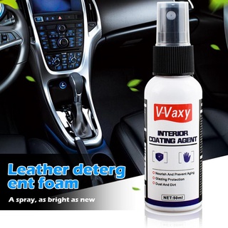 v-vaxy 50ml limpiador interior del coche asiento de cuero plástico panel de la puerta agente de espuma (1)