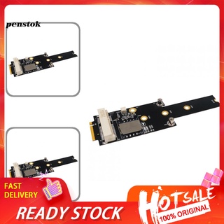 ICEP Mini PCI-E to NGFF M.2 Key M A/E Adapter Converter Card with SIM Slot Power LED