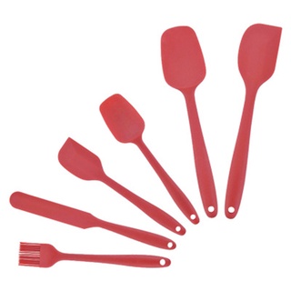 ✲Mf☼Juego de 6 utensilios de cocina para Chef, juego de herramientas de cocina de silicona, raspador de utensilios de cocina, Kit de cuchillos de pastel (8)