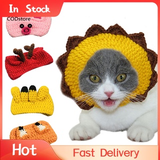 cd-lindo hecho a mano perro gato sombrero disfraz gorras cabeza animal fiesta decoración mascota accesorio