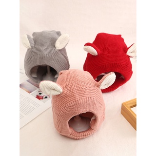 [tninguly] lindo niño de punto headwear animal impresión a prueba de viento gorro de bebé anti-retráctil para uso diario (7)