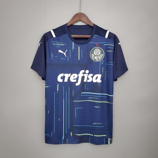 T-shirt 21 / 22 Palmeiras Goalkeeper Blue Football（AAA.1:1 copy）#A