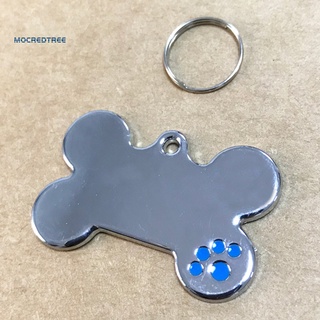 [suministros para mascotas] linda etiqueta de hueso para perro anillo de metal grabado id collar con nombre colgante placa de nombre (7)
