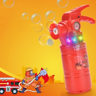 [kaou] soplador de burbujas juguete de advertencia sonido intermitente luz rojo extintor máquina de burbujas para regalo