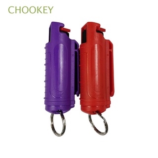CHOOKEY 20ml Portátil Pimienta Spray Tanque Mini Auto Defensa Vacía Botella Nuevo Llavero Accesorios Reutilizable Plástico Protección De Seguridad