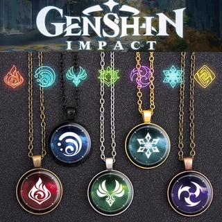 Genshin Impact 7 Elementos Edición Conmemorativa Collar