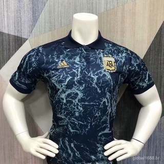 2110Número Diba Argentina MessipoloCamisa de mangas cortas21a camisa de fútbol de solapa uniforme de fútbol/22 ropas de entrenamiento