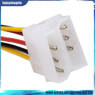 (Enjoyfenglin) 10pcs Molex (4 pines) a PCI-E (6 pines) conector adaptador convertidor de alimentación