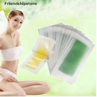 【Friendshipstore】 5PCS Double Side Hair Removal Cold Wax Strips Paper For Leg Body Facial Hair CL