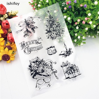 ishifoy Christmas Clear Silicone Stamp for DIY Scrapbooking Paper Card Making Craft CL