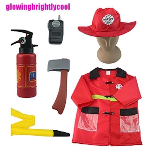 [Gbbr] disfraz De bombero Para niños Halloween navidad bombero tamaño libre