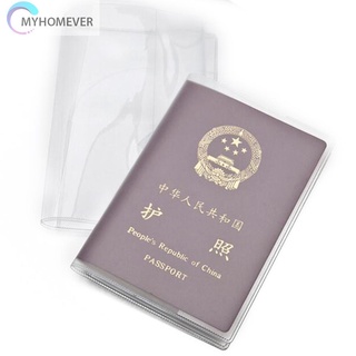 Myhomever - funda protectora transparente para pasaporte (PVC) (8)