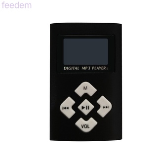 Mini reproductor De Música Digital Usb Mp3 Portátil compatible con tarjeta Micro Sd/Tf con pantalla Grande Mp3 Feedem