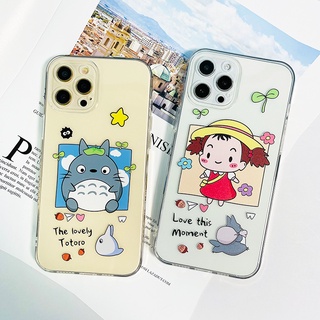 For Apple12promaxPhone Case Totoro Cute All-Inclusive Lens12Transparentiphone11Japan and South Korea New