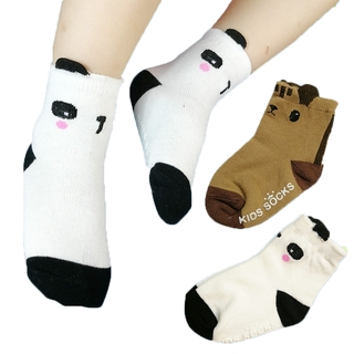 2021 nuevos calcetines de algodón de dibujos animados tridimensional Panda ardilla calcetines de los niños bebé niños bebé tubo medio calcetines al por mayor (1)
