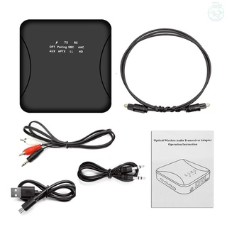Xu21 receptor Bluetooth CSR8675 APTX LL HD BT Audio música inalámbrica USB adaptador mm AUX Jack/SPDIF/RCA para TV PC