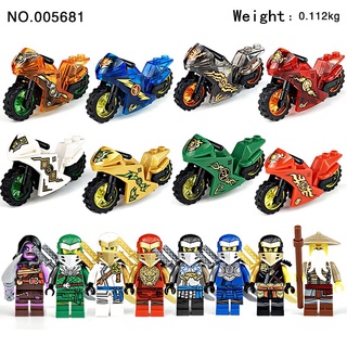 16pçs Mini Bonecos Lego Ninja / Brinquedo De Blocos De Construção De Motocicleta / Brinquedos Educativos (4)