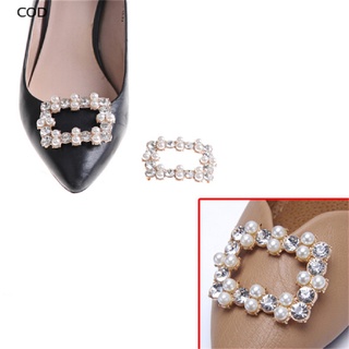 [cod] 1 pieza clips de zapatos rhinestones metal imitación perla nupcial zapatos de fiesta hebilla decoración caliente