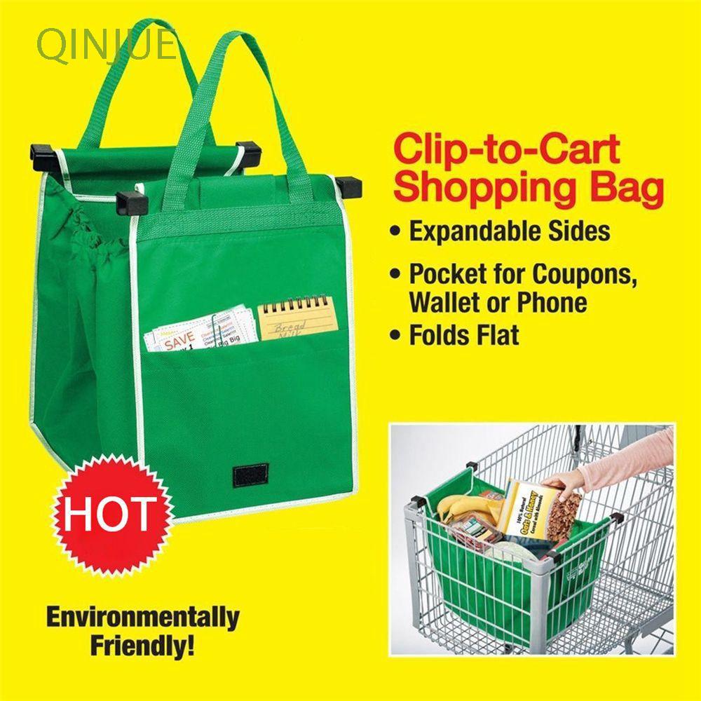 ecológico durable carro de cocina clip casa bolsa de la compra (1)