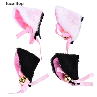 ctop cosplay fiesta gato zorro orejas de piel larga hermosa campana disfraz clip de pelo accesorio.