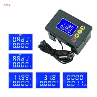 kiss DC 0-100V 10A 1000W Medidor De Potencia Voltímetro Digital Amperímetro Wattmeter Capacidad De Tiempo Acumulada Con Termómetro 5V 12V 24V (1)