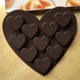 romántico amor moldes de silicona gel de sílice chocolate bandeja de hielo molde de hielo forma de amor pequeño corazón pastel molde bigbighouse tienda