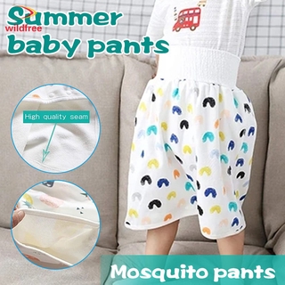 Cómodo niños lavable pañal falda pantalones cortos 2 en 1 impermeable y absorbente pantalones cortos para bebé niño/bebé ropa de pañales ropa de niños defensa de la cama Culottes