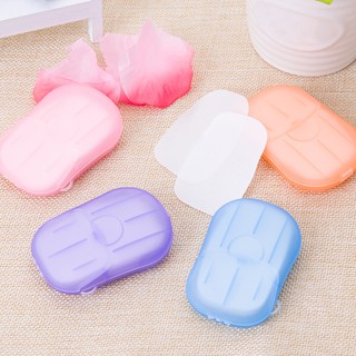 20pcs desechables tabletas de lavado de manos viaje llevar papel de jabón de inodoro (5)