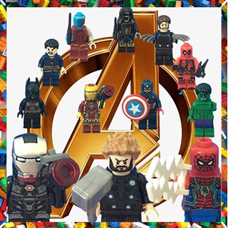 Nonrandom lego avengers set 50 Pcs Set Superhero Cartoon Marvel Avengers Ninja Minifigures Building Blocks Lego Figures lego minifigures series lego toys for boys building blocks for kids