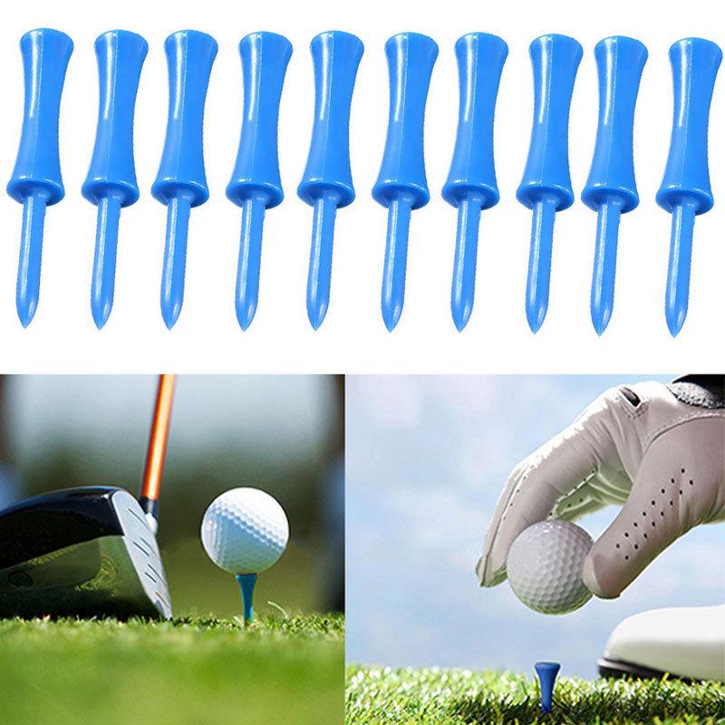 100 unids/pack de plástico 68 mm Golf Tees Step Down herramienta de Golf para deportes de Golf azul