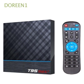 DOREEN1 60fps Smart TV Box 1080P WiFi Media Player Set Top Box 4GB RAM Bluetooth Android 9.0 Multimedia Player USB3.0 Amlogic S905X3 T95 MAX Plus TV Box