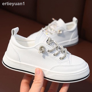 Zapatos blancos De cuero bajo Para niños/zapatos Para estudiantes/escuela primaria