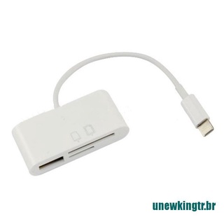 (lchot) Conector de lector de cámara de tarjeta SD de iluminación a tarjeta SD adaptador Micro USB para iPhone iPad (1)