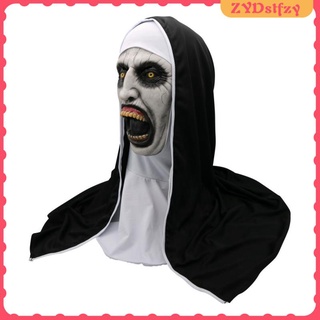 la monja máscara capucha mujeres adultas fiesta de halloween disfraz de disfraces accesorios