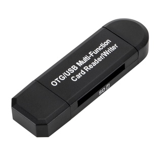Otg lector de tarjetas Micro SD/SD lector de tarjetas MINI USB 2.0 +OTG Micro SD/SDXC TF lector de tarjetas adaptador U disco portátil accesorios (3)