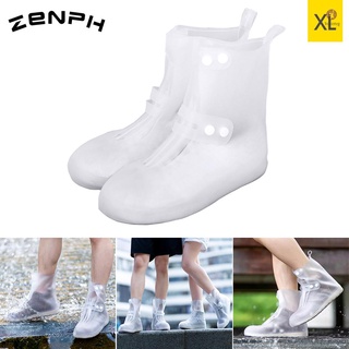 Pa Zaofeng botas de lluvia al aire libre zapatos de lluvia cubierta transparente zapatos de lluvia impermeable antideslizante botas antideslizantes regalos para hombres mujeres niños