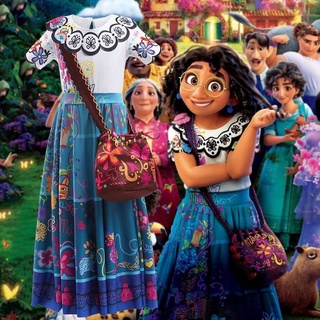 Disney Encanto Mirabel Cosplay Disfraz De Princesa Vestido Para Niñas De Dibujos Animados Niños Falda Regalo Decoración De Halloween