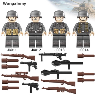 [Wangxinmy] Germany Military Building Blocks Army Soldiers Weapons Bricks Toys for Children Hot Sell
