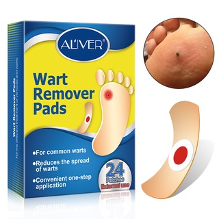 ❀ifashion1❀24pcs Feet Warts Remover Pads Foot Callus Corn Stickers Foot Care Plaster (1)