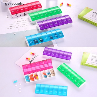 [gvry] 7 días tablet pill box titular semanal medicina almacenamiento organizador contenedor casos