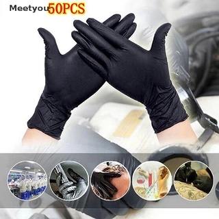 [meetyou] 50 guantes mecánicos desechables de goma para examen médico cl
