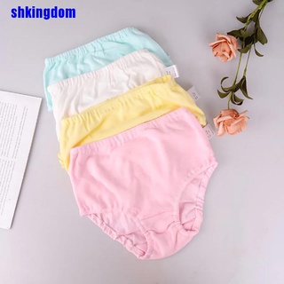 Shk niños 100% algodón ropa interior bragas niñas bebé bebé lindo arco grande pantalones cortos (2)
