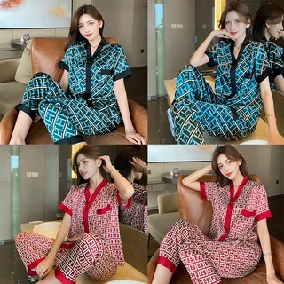 Comodidad baju tidur lengan pendek: pijama de manga corta ropa de dormir baju tido perempuan moda pijamas mujeres pijamas conjunto de pijamas de mujer