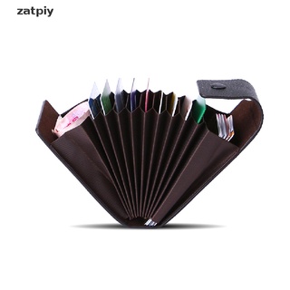 zatpiy - cartera de cuero unisex, diseño de tarjetas de crédito, organizador de bolsillo cl (3)