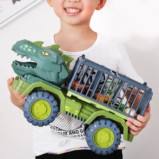 Grandes dinosaurios de ingeniería camiones juguetes de los niños excavadoras de volcado camiones grúas coches juguete anti-gota coche de juguete (5)