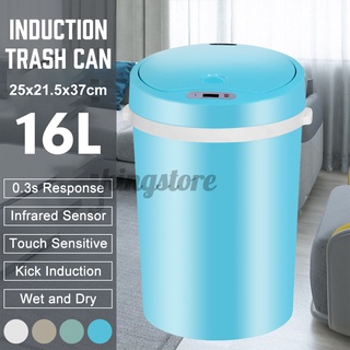 16lsmart trash can auto sensor de movimiento hogar cocina oficina automática papelera ellieshang